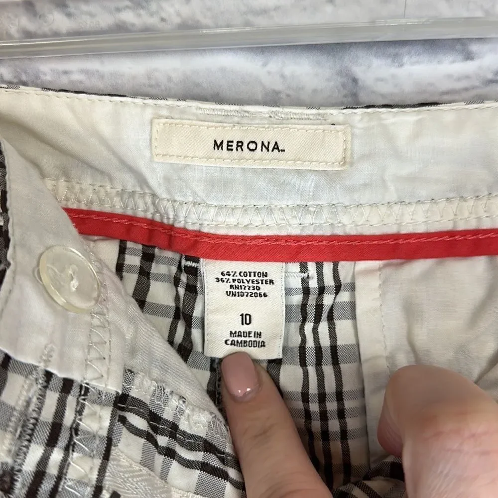 Merona Shell Silkwood Chico Womens Shorts Size 10 - Picture 5 of 6